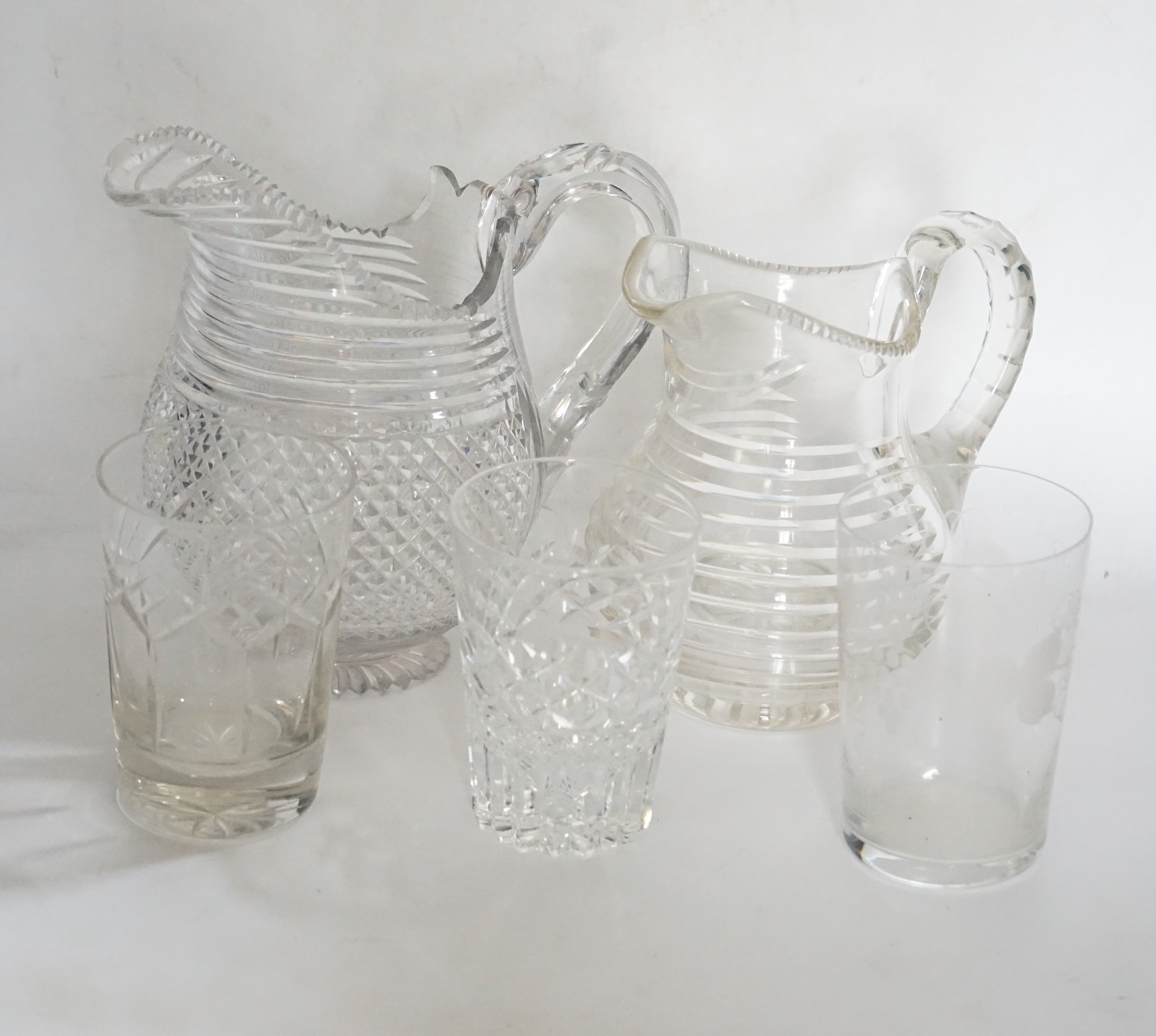 A quantity of assorted Victorian and later glassware